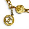 Great CHANEL belt COCO Mark Chain gold Women Used