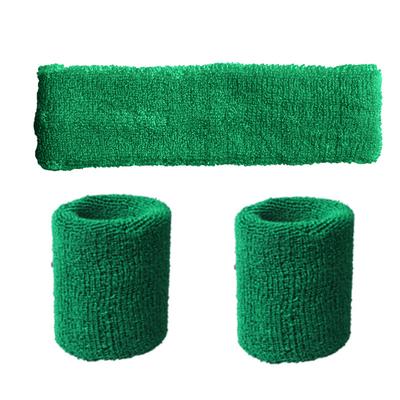 Ensemble bandeau et bracelet de poignet élastiques en polyester unisexe Respirant Bandeau de sueur pour le basketball