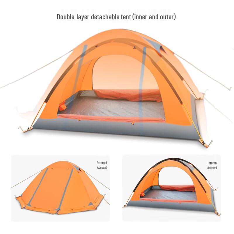 OEING Outdoor 2-Person Double-Layer Camping Tent