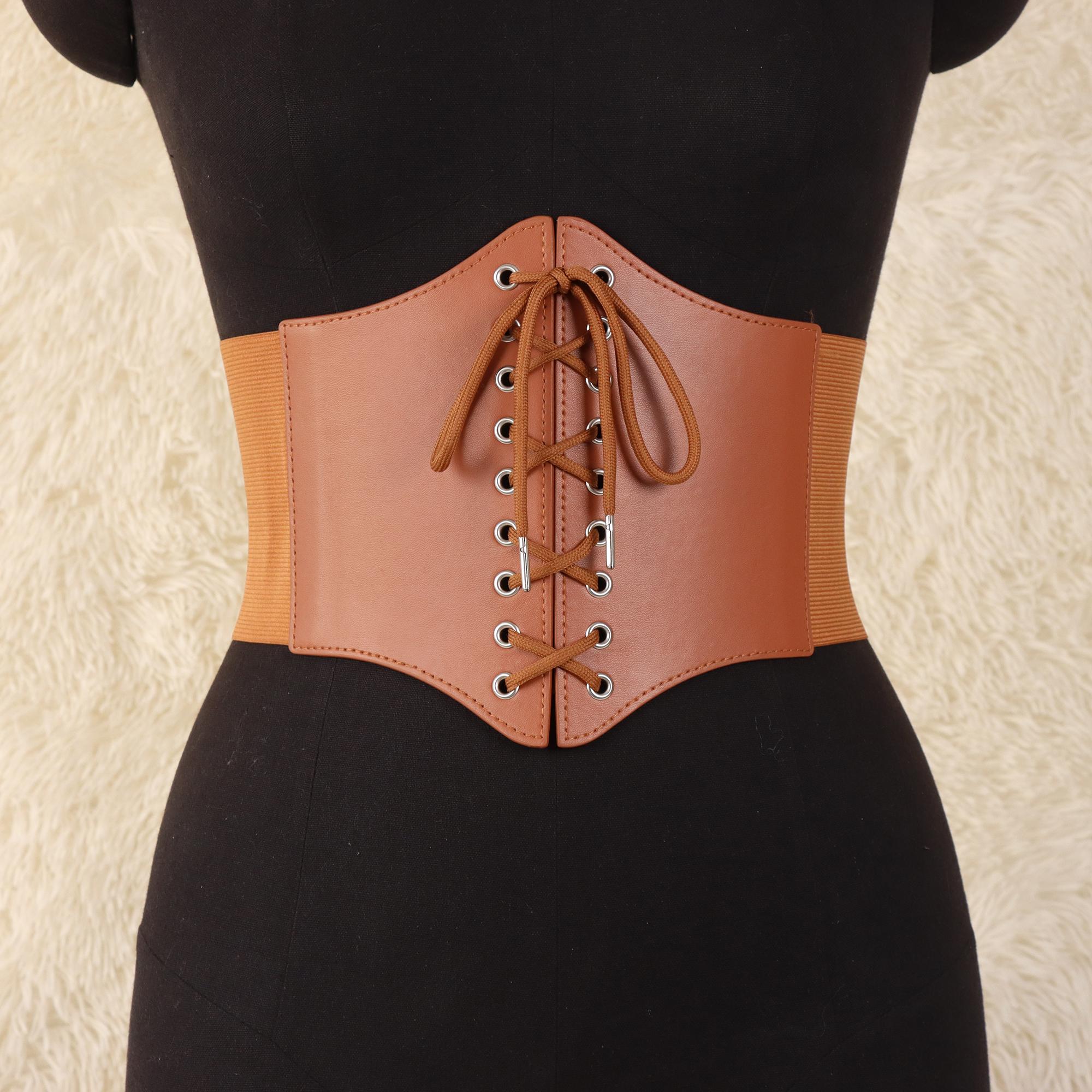 

Medieval Wide Leather Armor Belt Steampunk Waist Costume Accessory Women Men Viking Knight Antique Waistband For Larp Cosplayd One Size