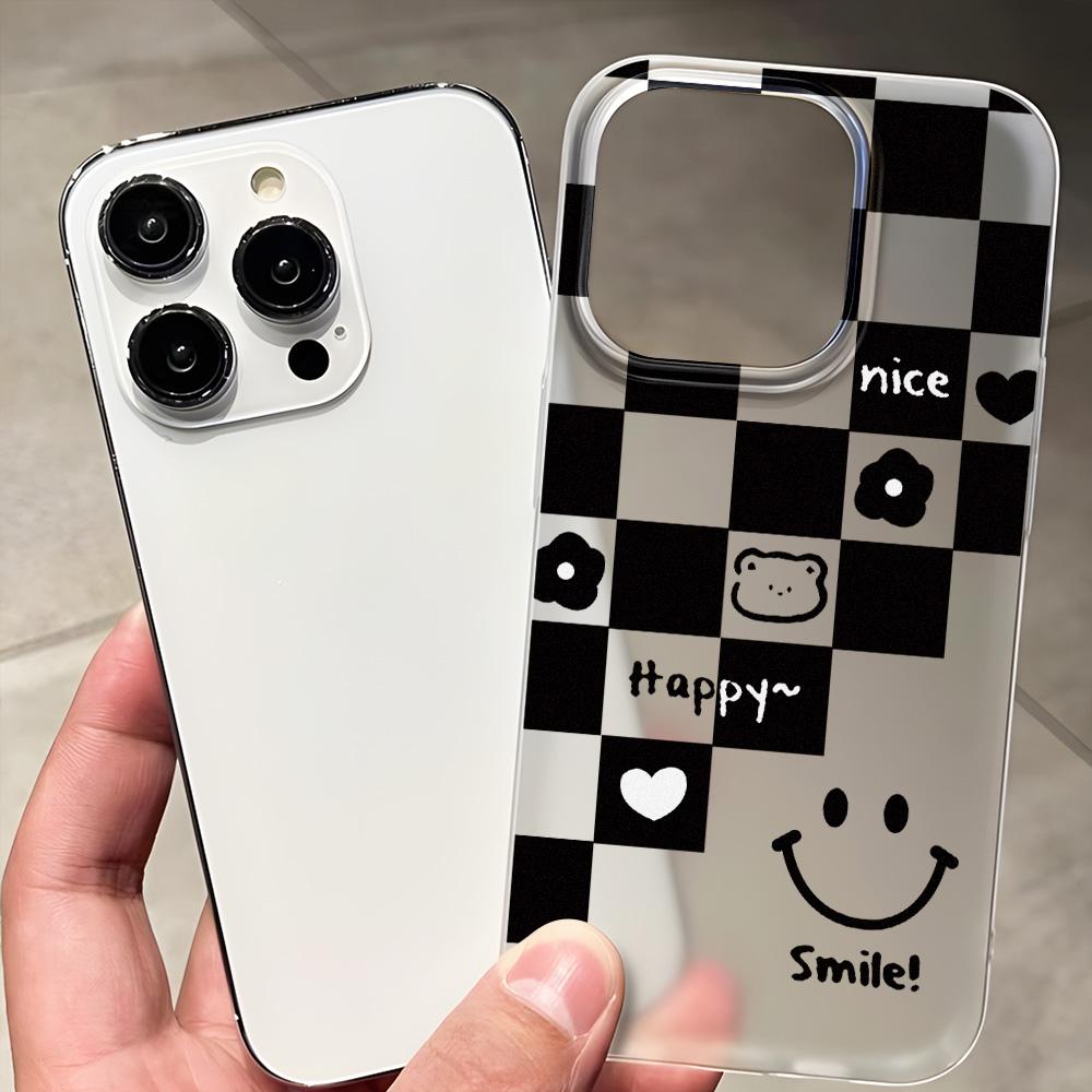Mobile Phone Cases for iPhone 11 13 15 Pro Max 12 14 Pro Max Case iPhone 16 15 Plus 13 Pro 12 Frosted Texture Painted Cartoon Flowers