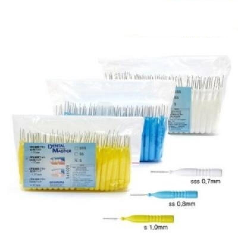 100 L-shaped interdental brushes (optional size) 3S (1.0mm)