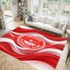 Aberdeen FC Design Crystal Velvet Carpet Cozy Non?Slip Printed Rug For Bedroom Living Room Entrance