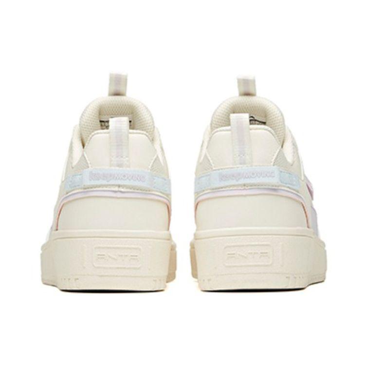 Anta Lifestyle Series Non-Slip Wear-Resistant Low-Top Skate Shoes Women Sneakers White Purple 922358066-22