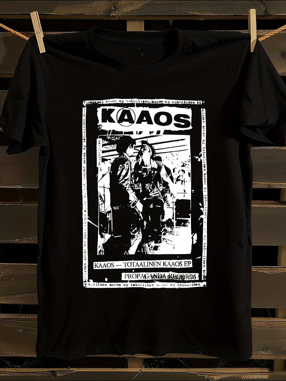 

Kaaos Graphic T-Shirt Mens Tshirt Womens Tshirts with Letters Print Short Sleeves T-Shirt Casual Street Tee Shirt Top M