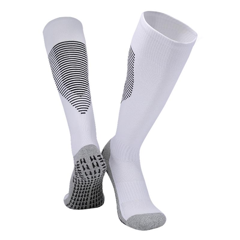 Men's Non-Slip Long Tube Football Socks - Professional Sports Socks with Towel Bottom for Training and Competition