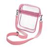 Clear Crossbody Bag Clear Purse Bag for Travel Outdoor Sports Events Pink Large