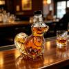 Squirrel Whiskey Decanter, Glass Animal Liquor Bottle with Stopper, Creative Wine Dispenser for Home Bar, Unique Gift for Whiskey Lovers