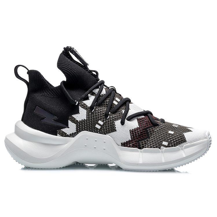 Neil Barrett X Li Ning Essence 2.3 Vintage Basketball Shoes Men's Mid Top Black/White AGBQ121-2