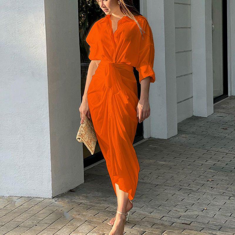 

Summer Sexy MiuMiu Bag-Arm Dress Cardigan Orange L