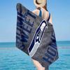 Asciugamano da Spiaggia in Microfibra Logo Seattle Seahawks, Leggero e Asciugatura Rapida, per Viaggi Estivi, Essenziale per la Spiaggia, Piscina