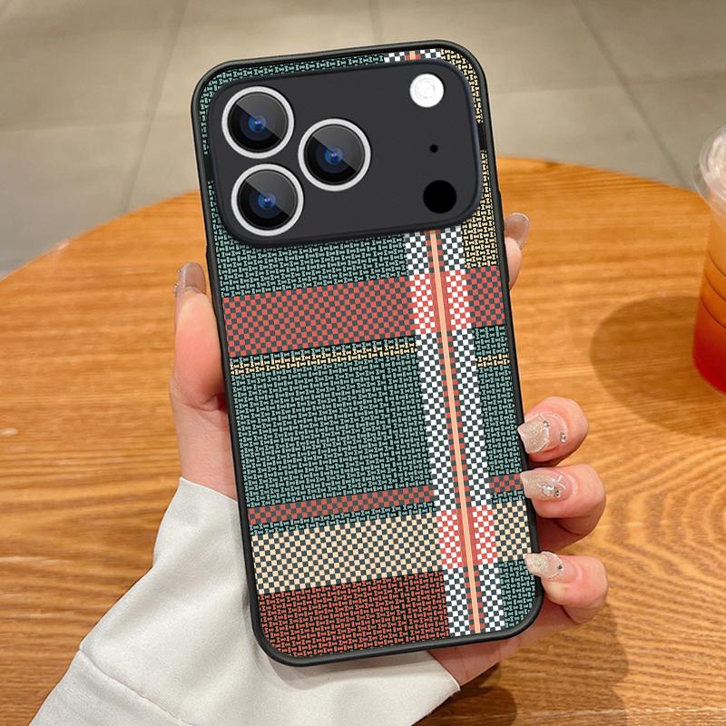 Luxury Cloth Texture Case For iPhone 17 Pro Max Case iPhone 16 Pro Max 15 14 13 16E 17E Magnetic For Magsafe Hybrid Matte Cover