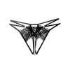 Seductive Leyin Open-Crotch Lace Thong: Effortless Allure with Removable Convenience