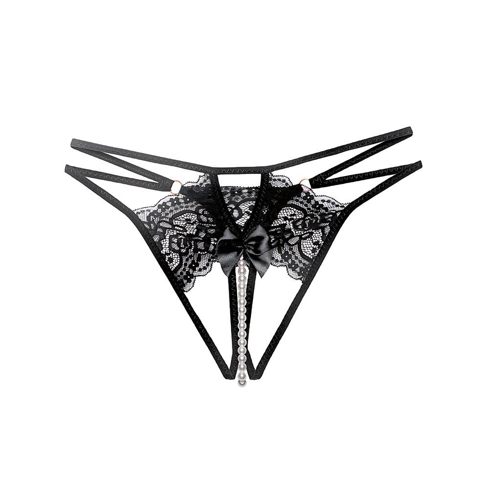 Verführerischer Leyin Open-Crotch Spitzen-String: Mühelose Anziehungskraft mit abnehmbarem Komfort