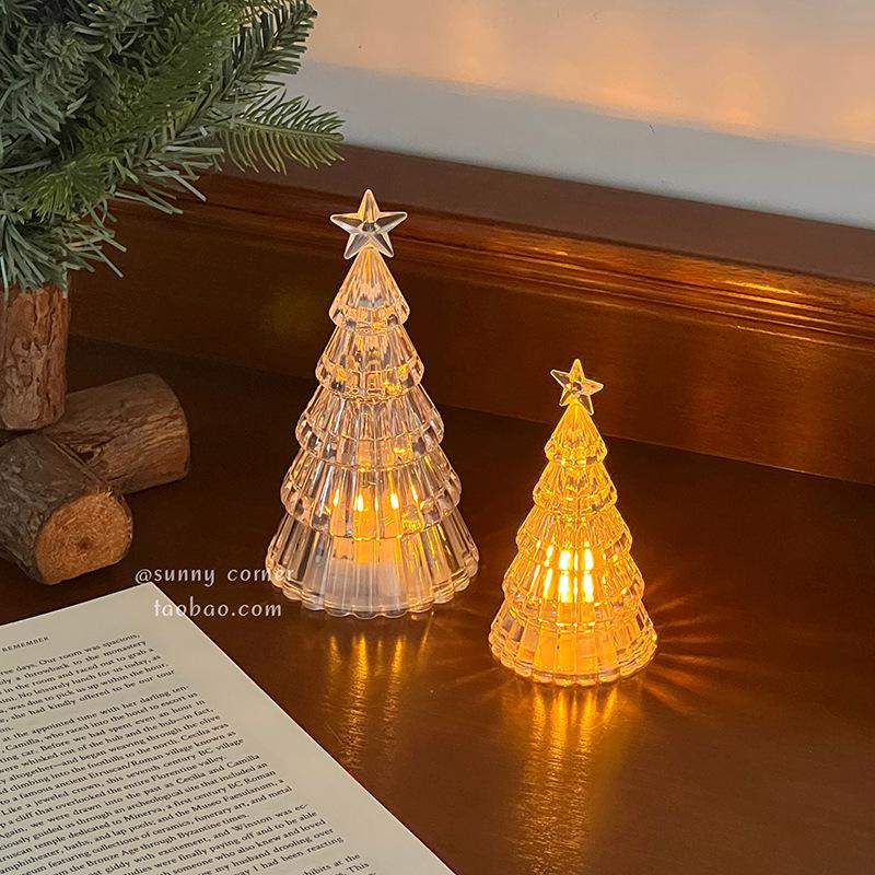 Star Christmas Tree Desk Night Light: Festive Atmosphere Lamp and Luminous Ornament for New Year and Spring Festival Decor.