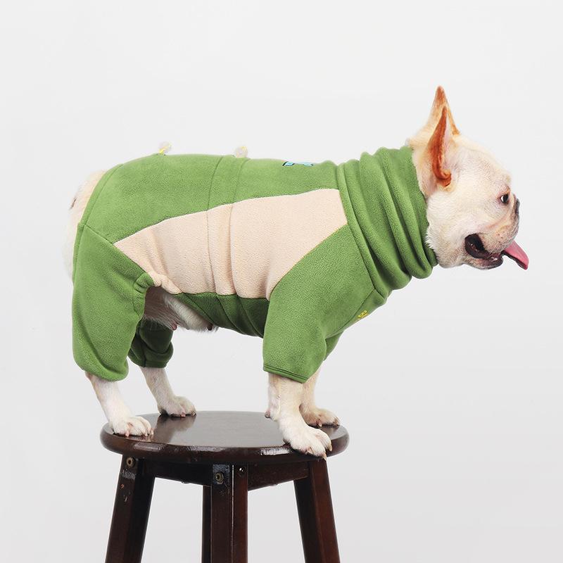 French Bulldog Clothes Winter Pug Dog Jumpsuit Thick and Warm Pet Apparel Poodle Bichon Frise Schnauzer Frenchies Dog Costume
