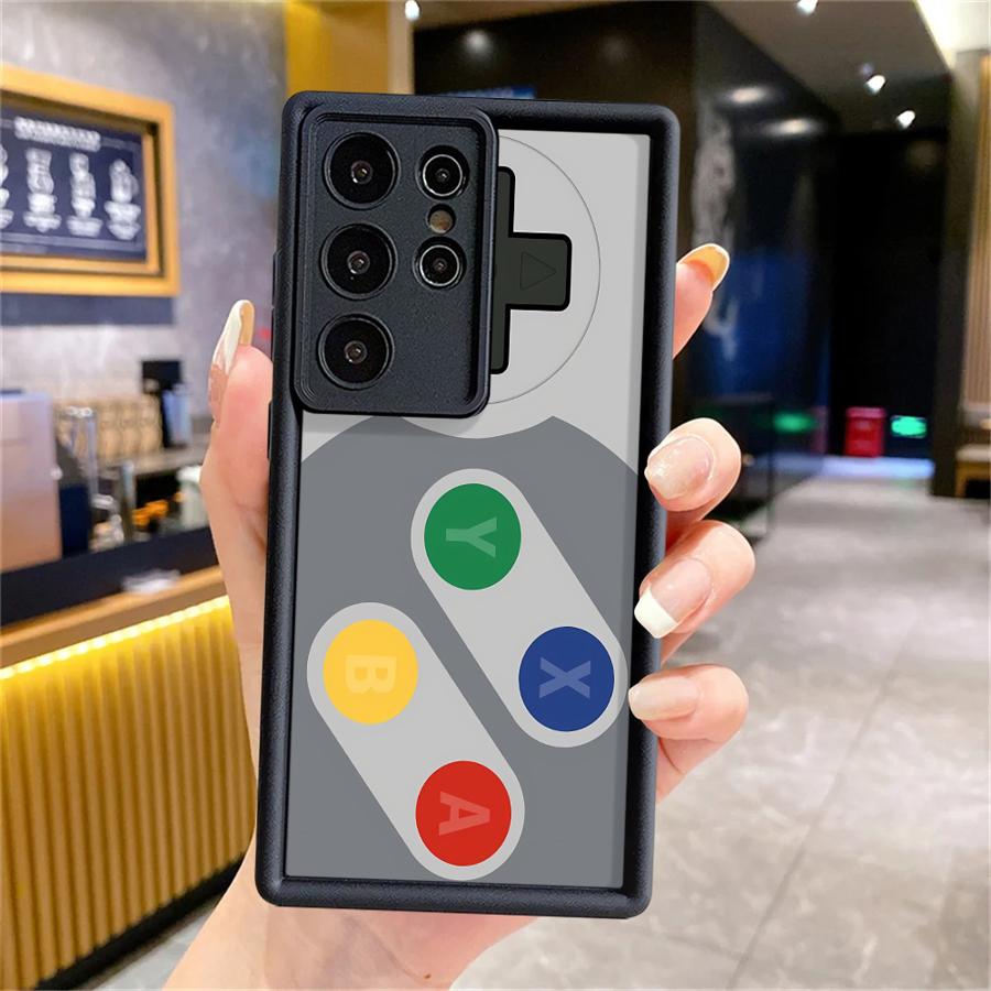Retro Game Console Pattern Case for Samsung Galaxy S26 Ultra S25 S24 Plus S21 S24Ultra S23 FE S25 Edge S20FE S22 Phone Cover