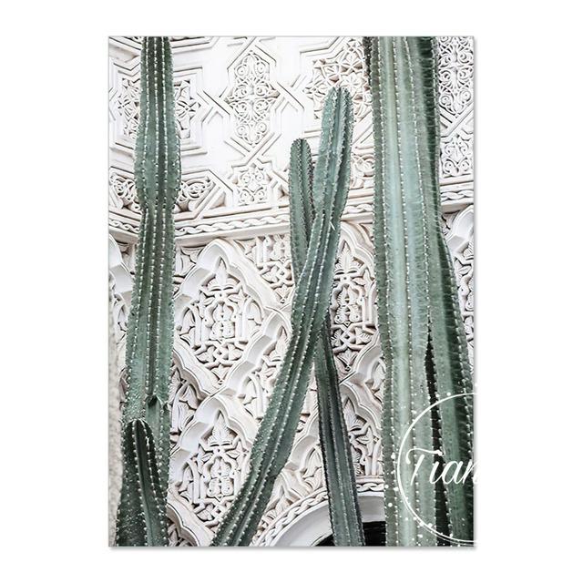 Abstraction Palm Leaf Plant Canvas Painting Botanical Nordic Wall Art Poster Print Scandinavian Decoration Picture Artwork Decor No Frame