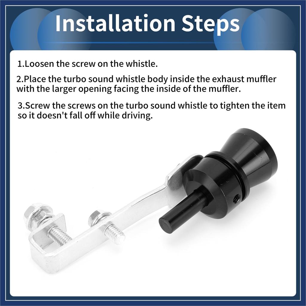 ARISELIFT Turbo Sound Muffler Whistle Sports Car Sound Reproduction Displacement