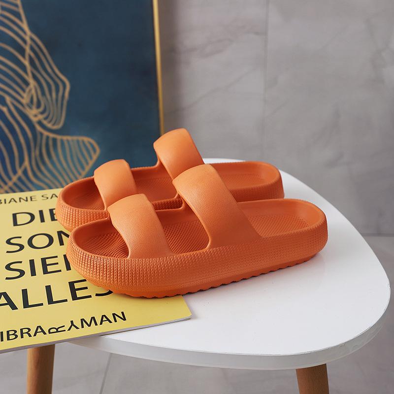 Жаркий летний сезон Ins домашние тапочки женские ванные домашние нескользящие сандалии сандалии с толстой подошвой для мужчин 38-39 оранжевый 1725₽
