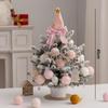 35/45/60Cm Diy Christmas Tree With Led Lights Desktop Ornaments Handmade Artificial Xmas Tree New Year Gift Home Office Decor