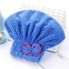 Yousheng Hair Drying Hat with Elastic Band Super Absorbent Quickly Dry Thickened Less Frizz Bow Decor Hair-drying Cap Drying Head Wrap Home Travel Use