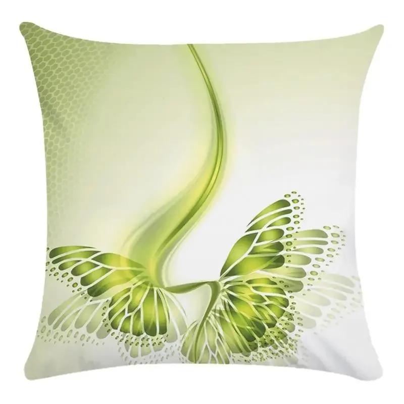 

Красочная наволочка для подушки «Водяная бабочка» Декоративная для обеденного стула 30x30cm чёрный