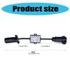 US Vehicle 7Pin Blade Socket to EU 7Pin Converter Trailer Light to EU Trailer Light Converter Easy Installation