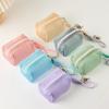 Square Mesh Cosmetic Bag Mini Coin Purse Portable Square Cosmetic Storage Bag With Zipper Multi-Purpose Sundries Bag