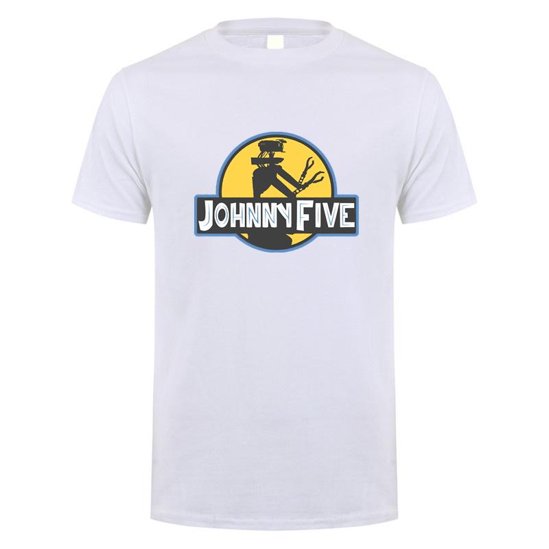 Lustiges Johnny 5 T-Shirt Unisex Streetwear Tops Sommer Kurzarm Baumwolle Geburtstagsgeschenke Johnny Five T-Shirt DY147