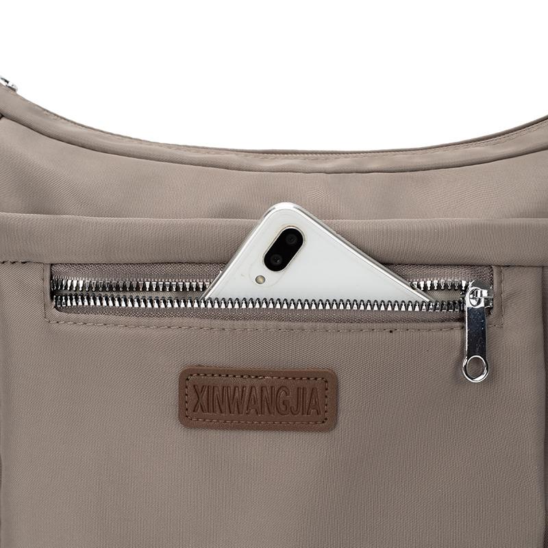 Wasserabweisende Nylon-Tasche Umhängetasche Große Kapazität Pendlertasche Damen-Umhängetasche