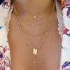Bohemia Gold Multiple Styles Necklace For Women Trendy Multi-Layer Crystal Pendant Necklaces Set Jewelry Gifts