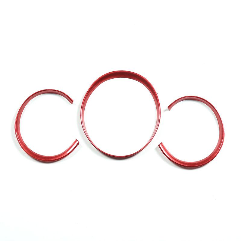 

For Porsche Macan 2014-2026 ABS Red Car Front Dashboard Decoration Frame Dial Ring Edge Styling Trim Auto Interior Accessories красный