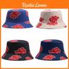 Boné Estiloso Naruto Akatsuki Bucket Chapéu de Praia Para Homens e Mulheres Com Proteção Solar