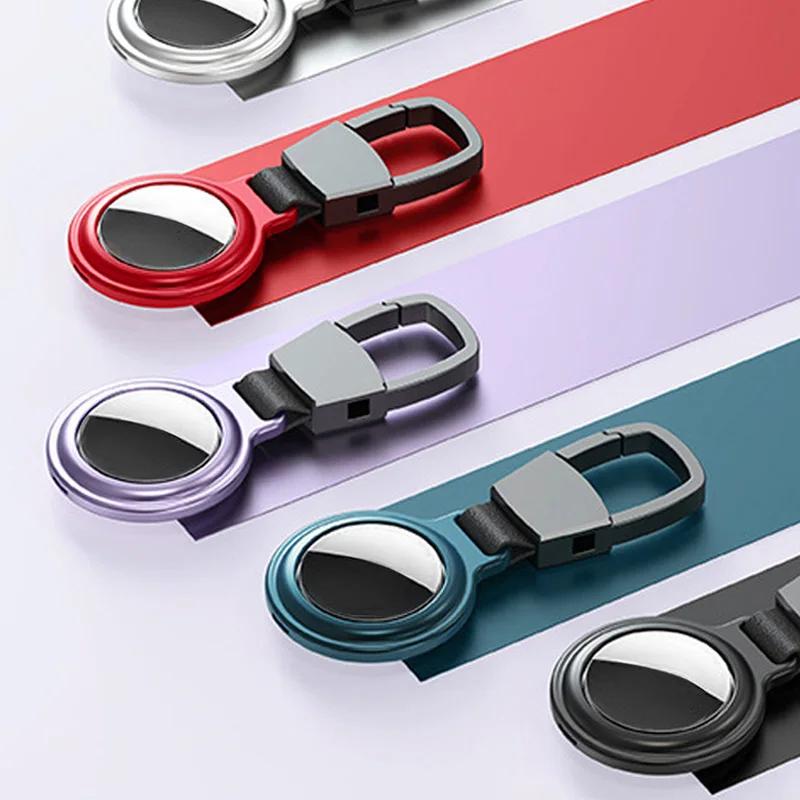 Magnetic Anti-Lost Keychain Holder Case for Apple Airtag Metal Air Tag Dog Cat Pet Collar Locator Tracker Protective Full Cover