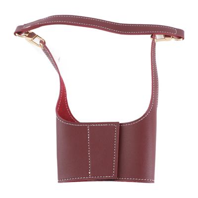 Manșon Pahar Ceai cu Lapte Piele Ecologic Portabil Suport/Suport pentru Pahar Băutură cu Curea