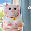 Taba Cute Chubby Cat Orange Cat Plush Soft Sticky Girl Kids Birthday Gift Fidget Squishy Toy Pet Ornaments Gifts