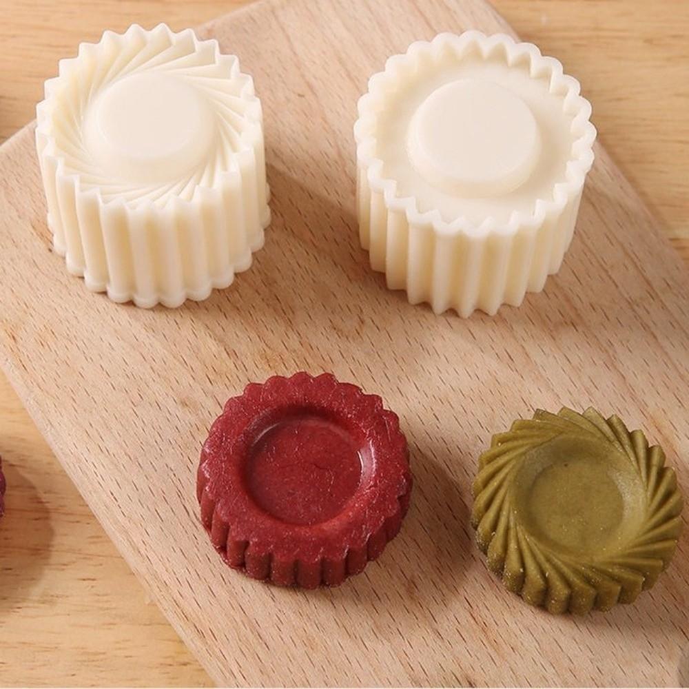 Non-Stick Hand Press Mooncake Mold Double‑Sided DIY Pastry Stamp Cookie Pastry Mold Gift Making