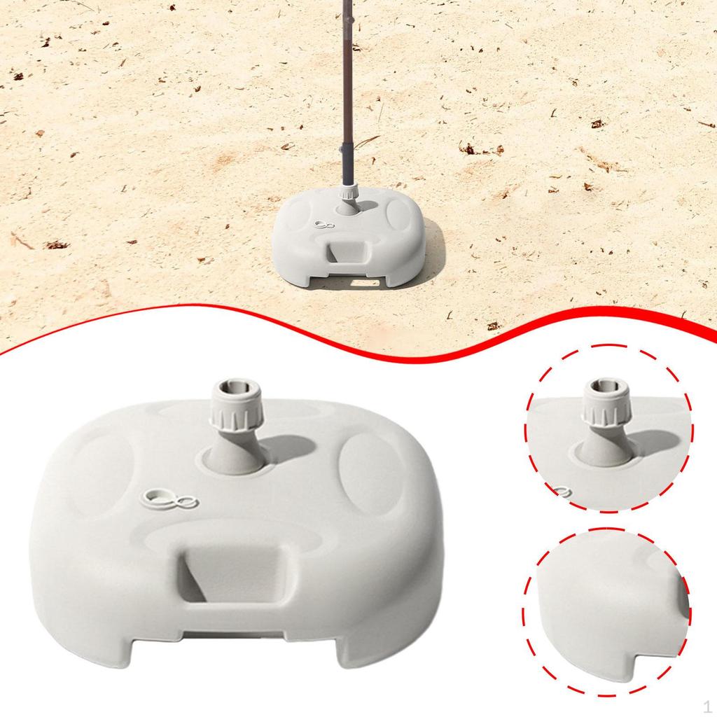 Base per Ombrellone Riempibile con Acqua, Peso per Esterno