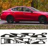 18pcs Black Carbon Fiber 3D Sticker Interior Decoration Trim Cover Creative for Infiniti Q50 2014-2019 Car Tuning Accessories