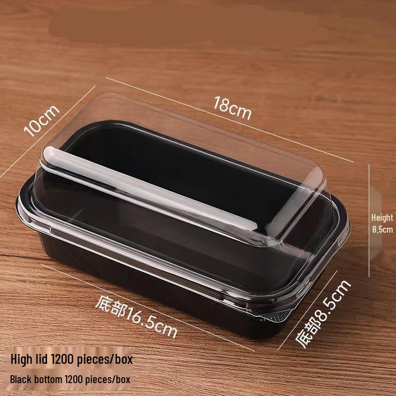 Eco-Friendly Transparent Pastry Box - Round Cat Head & Rectangular Cake Design