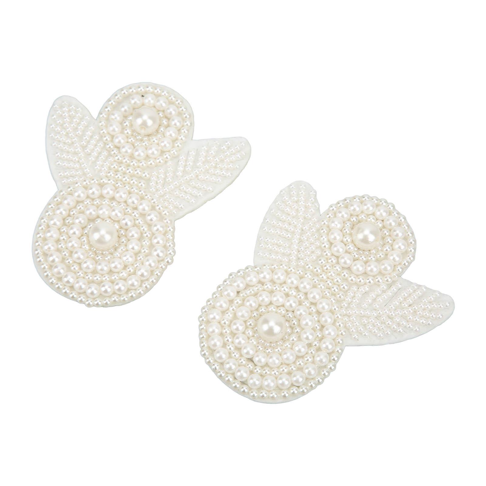 

2 шт. Жемчужный Цветок для Обуви Блестящий Внешний Вид Оригинальный Более Персонализированный Модный Цветок для Обуви для Ботинок Сандалий Cuillère Fleur