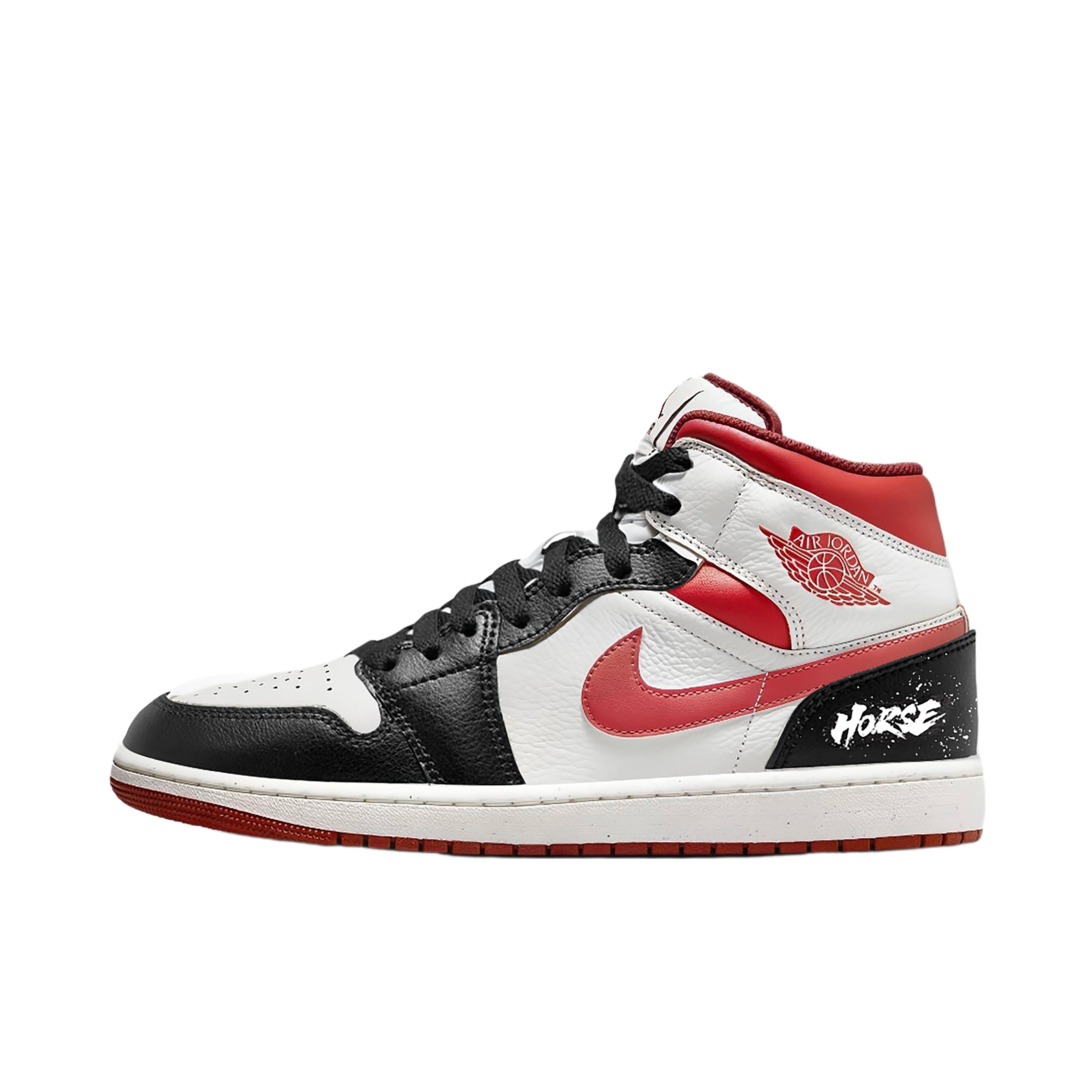 

Jordan Air Jordan 1 Vintage Basketball Shoes Men s Mid Top Red, Black FJ3458-160(Team1264-) 42.5