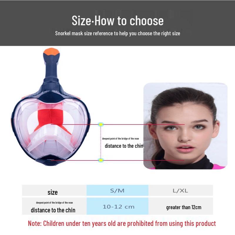 OLOEY Diving Full Face Snorkel Mask