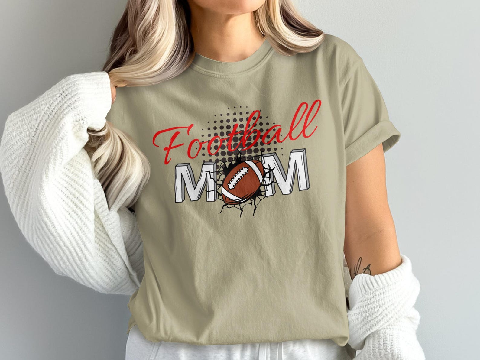 Football Mom T-Shirt | Game Day Sports Mom Apparel S