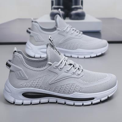 Men's Shoes Popular 2025 Summer Breathable Fly-woven Thin Men's Versatile Mesh Trendy Shoes Sports and Leisure Shoes Foreign Trade Shoes