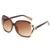 Ochelari de soare Camellia la modă europeană și americană, ochelari de soare eleganți cu umbrire UV, ochelari de soare mari cu față rotundă, ochelari retro subțiri.