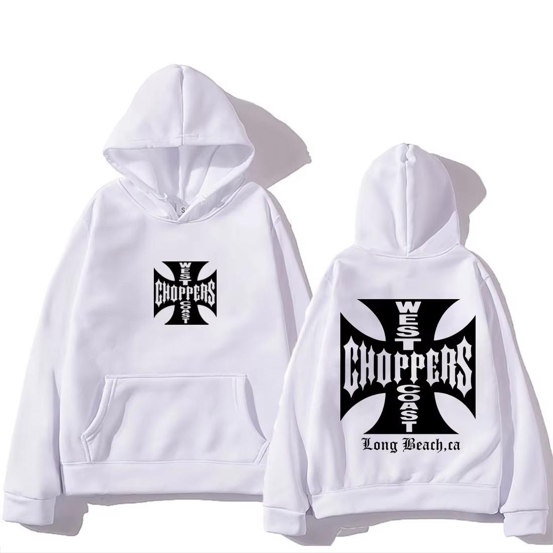 

Нова весняно-осіння повсякденна чоловіча толстовка з принтом West Coast Choppers для вулиці, для бігу, для фітнесу, чоловіча, жіноча, з довгим рукавом 2XL