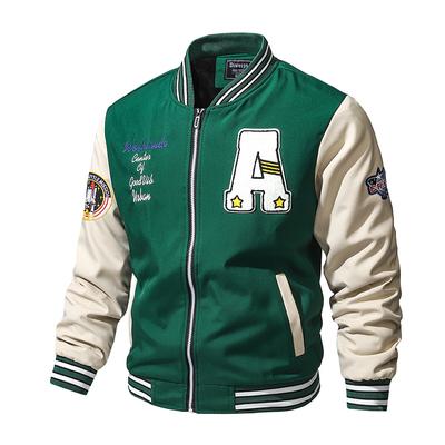 Nowy zimowy amerykański retro strój baseballowy dla mężczyzn pogrubiona luźna casualowa modna kurtka męska kurtka top w stylu Hong Kong