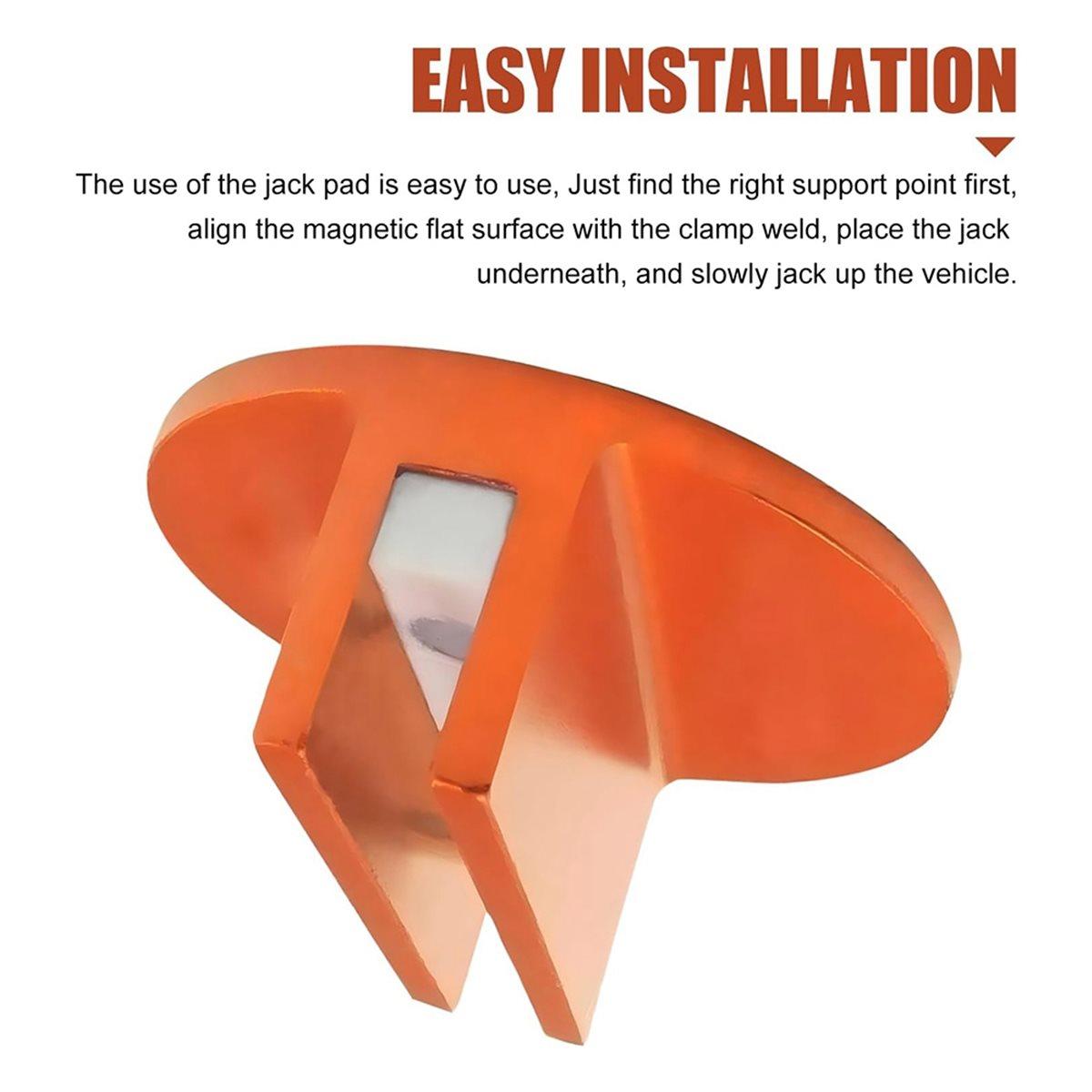 Universal Magnetic Jack Pad, 0.37  Aluminum Grooved Pinch Weld Jack Adapter, Jacking Pad Weld Frame Rail Adapter China Mainland